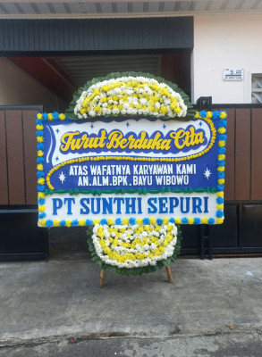 Papan Bunga Duka di Kotamobagu Barat